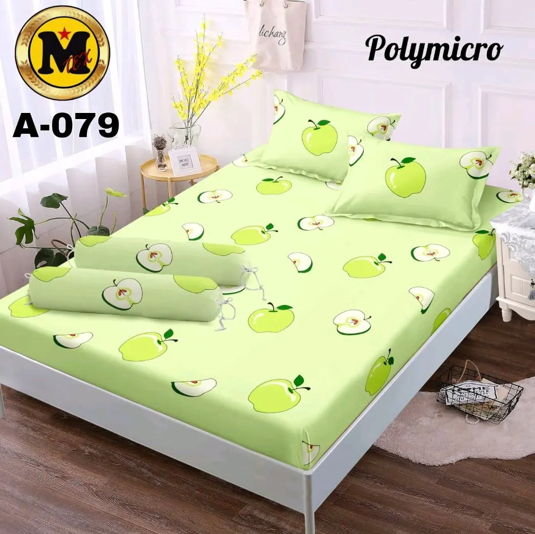 sprei motif apel hijau. ukuran 180 dan 160. tidak luntur