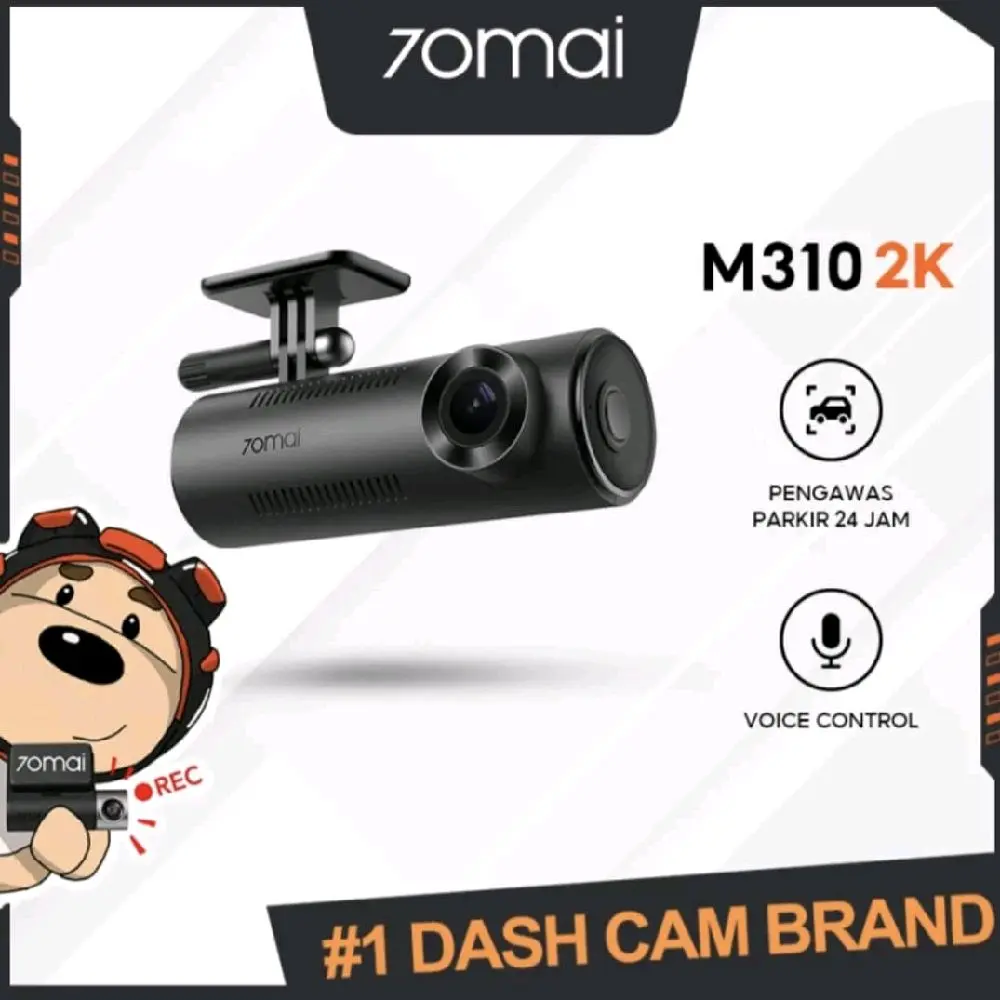 70mai M310 2K Dashcam Mobil Kamera Dashboard Parkir 24 Jam Voice Control
