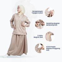 Gambar LINCURT - Doctor Scrub's Set Baju OK Rok Lengan Panjang series 'Julia Skirt' - Hunter Green, XS dari Lincurt Kota Bandung 1 Tokopedia