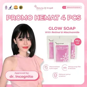 [PROMO LEBARAN ] COD Sabun Glow Soap Collagen Beauty Of Angel Retinol Niacinamide Untuk Kulit Kering dan Kusam Pemutih Kulit dan Badan BPOM Terdaftar Sabun Kecantikan Sabun Pemutih Badan Permanen Sabun Dokter Richard Lee Hitam Bodycare Dr. Incognito