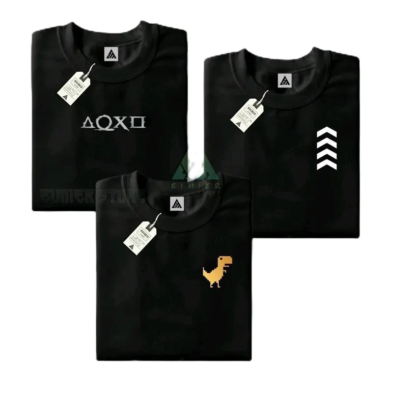 ￼BUY 1 OR 3 PCS (PROMO COD)-Kaos Distro Pria 100% Katun Combed 30s Tebal - Artikel MBI Mythological Button Icons Keren Motif Casual 5