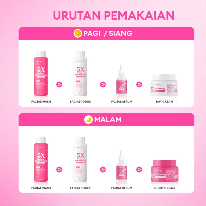Animate 5x Active Whitening Series 5in1 6