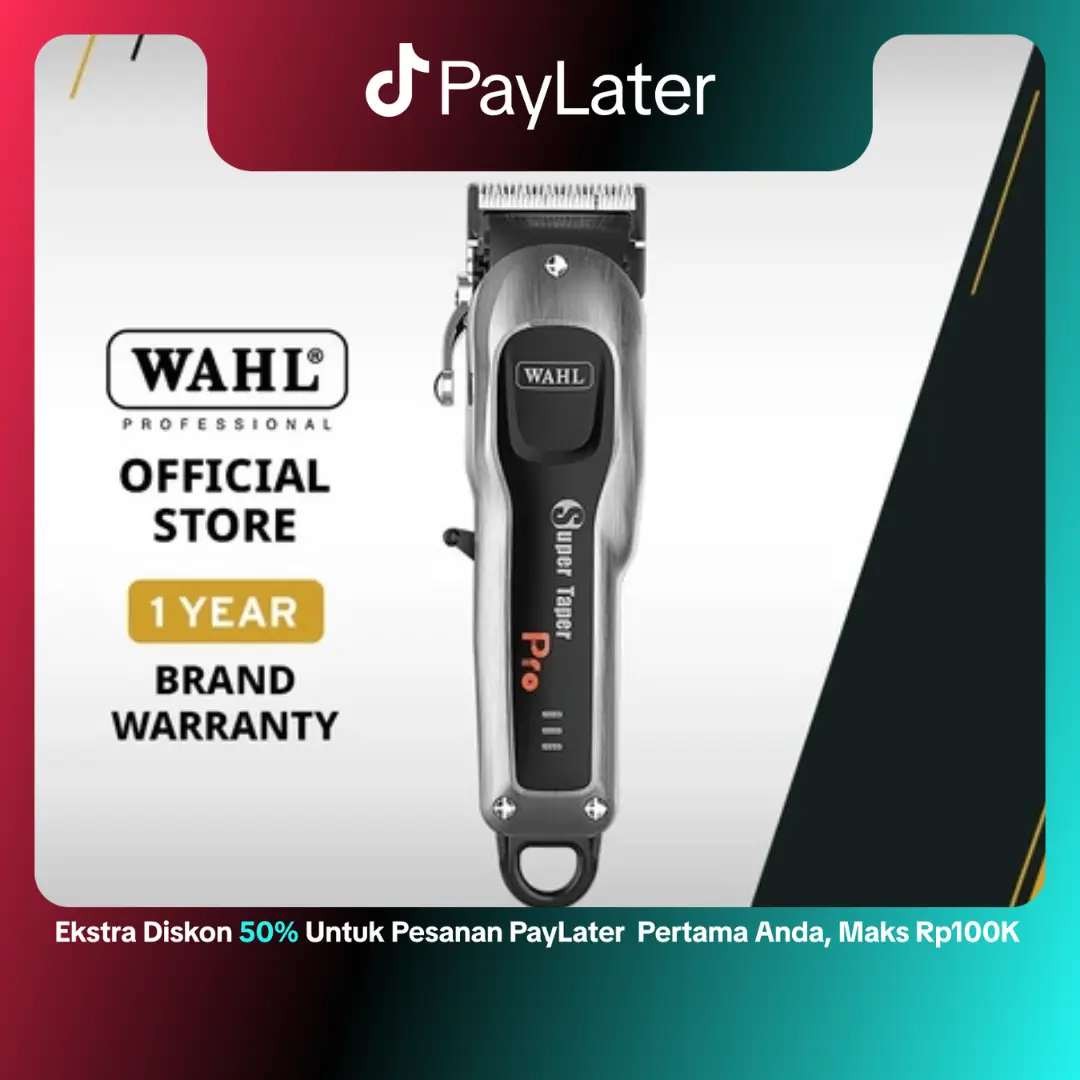 Wahl Professional Super Taper Pro Cordless Clipper - Alat Cukur Rambut Profesional