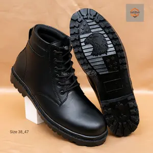 Sepatu Pdh Formal Pria Dinas Kerja Harian Poisi Tni Security Satpam Paskibra Guru Sekolah Kuliah Pesta Basic Hitam Glossy&Mate Shoes Boots
