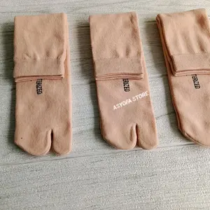 Kaos kaki Jempol Polos Warna Khusus Cream Ukuran S M L,Kaos kaki Jempol Muslimah Polos,Kaos Kaki Kerja,Kaos Kaki Jari Dua,Kaos Kaki Jempol Nilon Tebal Wanita Panjang Nyaman Dewasa Coklat Katun Cewek