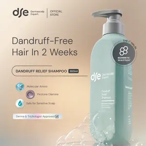DSE Dermascalp Expert Dandruff Relief Shampoo 300 ml | Rambut Anti Ketombe | Perawatan Rambut Harian | Hair Care Expert