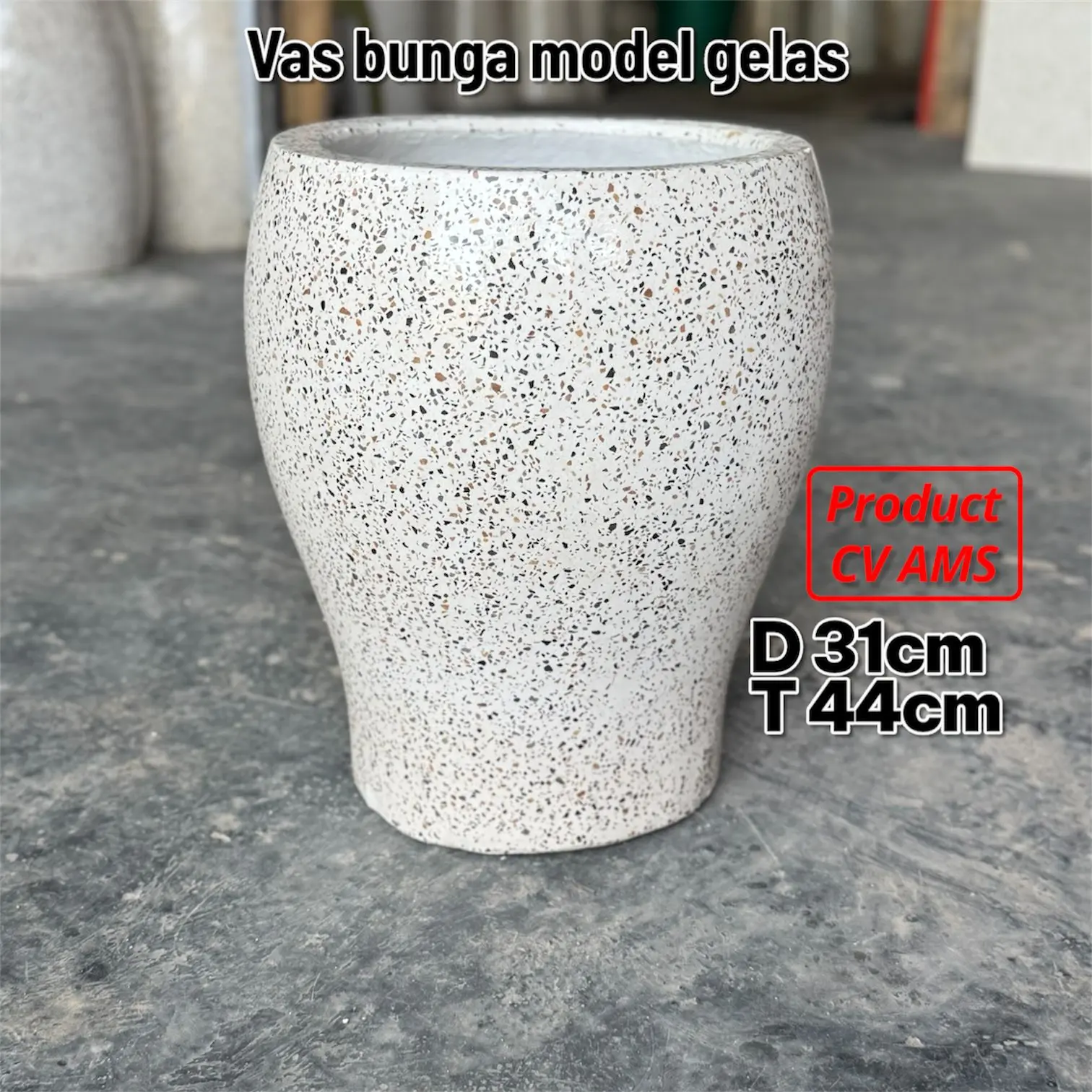 COD - VAS POT TERAZZO MODEL GELAS D31T44
