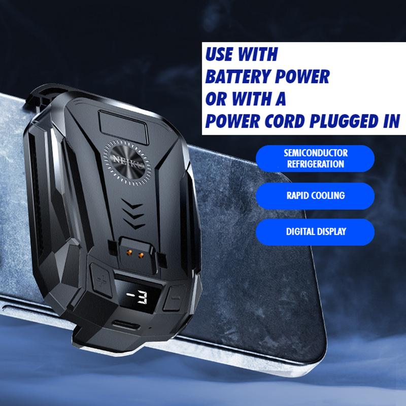 NEIKU NK50 FAN COOLER SEMICONDUCTOR PELTIER WITH BATTERY 1500MAH PORTABLE RECHARGEABLE PHONE COOER Kipas Angin 3
