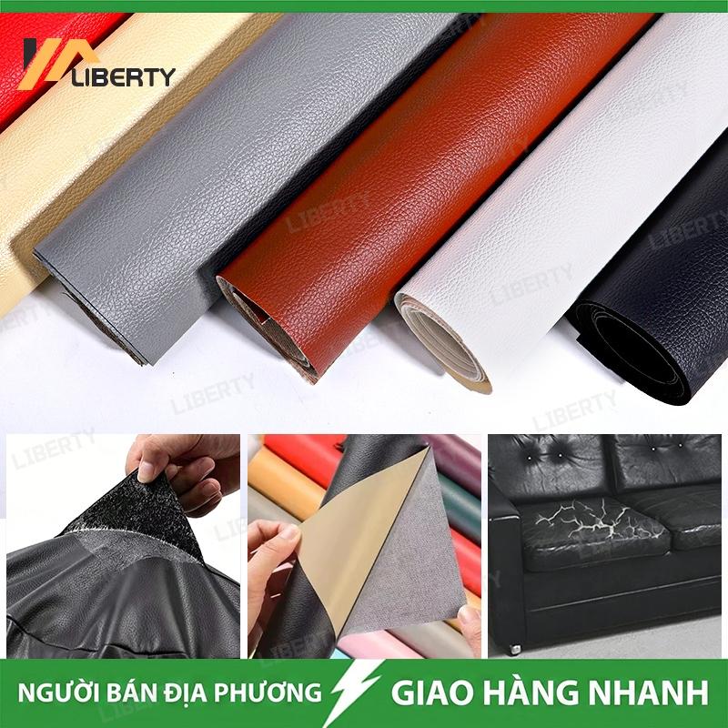Miếng dán da tự dính (gói 2 miếng) để sửa chữa ghế sofa, nội thất ô tô, đầu giường và hàng da khác.