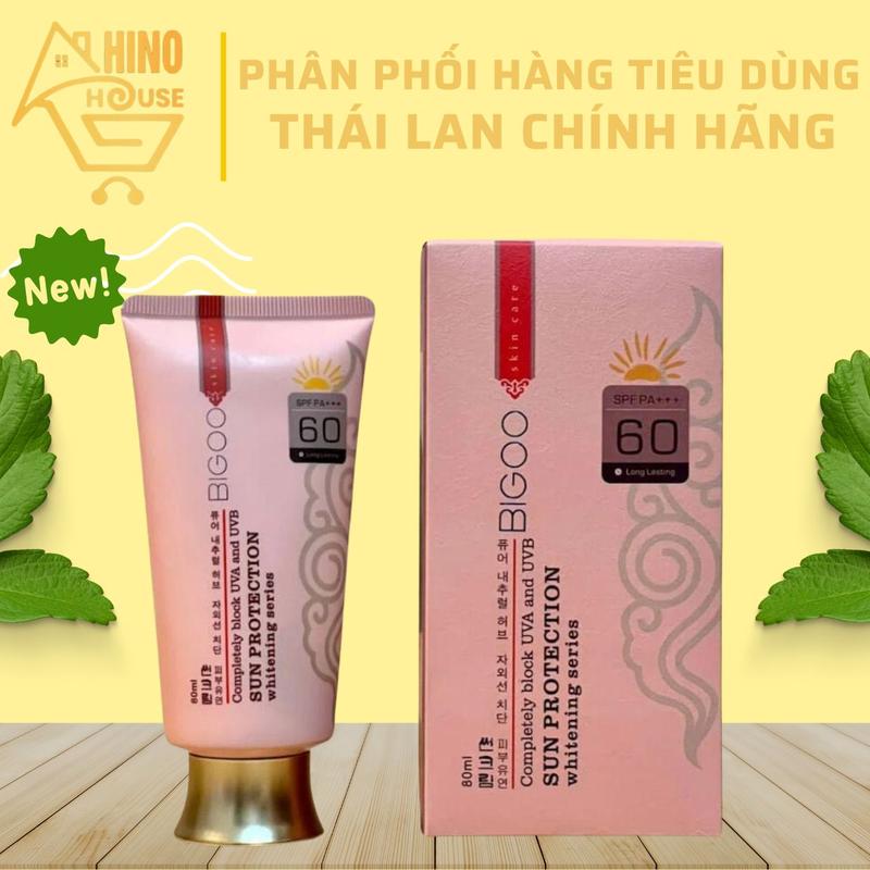 Kem Chống Nắng Bigoo SPF60 80ml Hàn Quốc Hỗ Trợ  Chống Nắng Kháng Khuẩn Dưỡng Da - Hinohouse