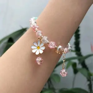 Gelang tangan mutiara sunflower fashion accesories wanita terkini