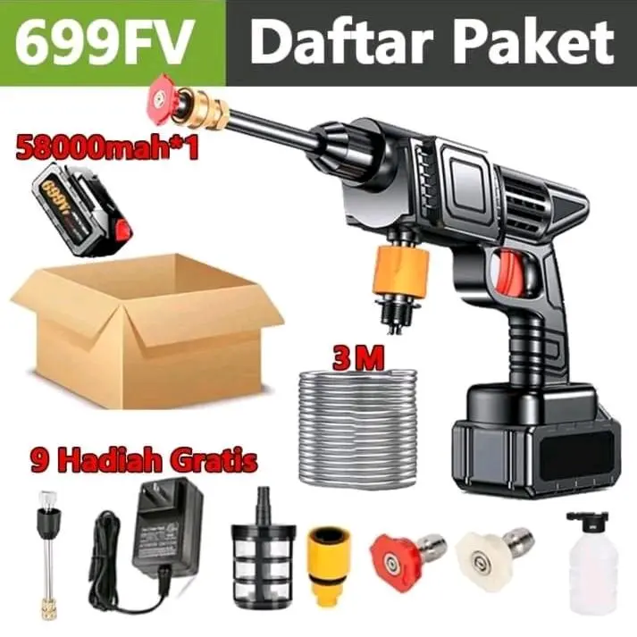 jet cleaner alat steam batarai portble