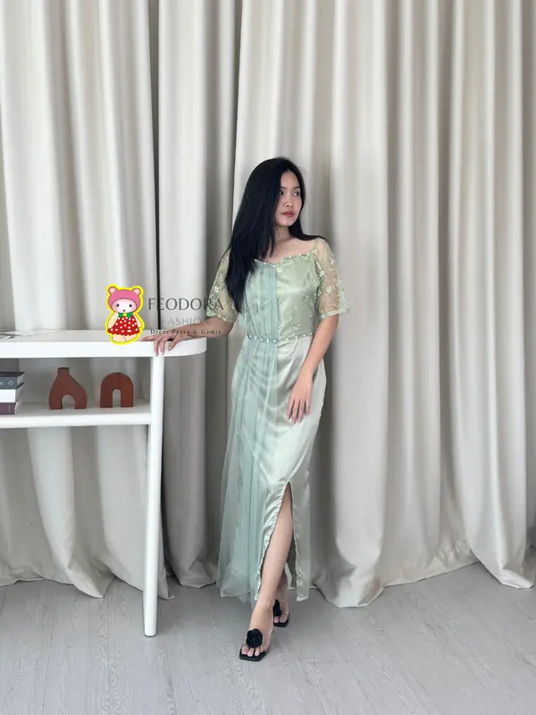 [ FEODORA ] DRESS AURORA / dress pesta premium / gaun pesta terbaru / dress party / dress kondangan / dress natal 2025 6