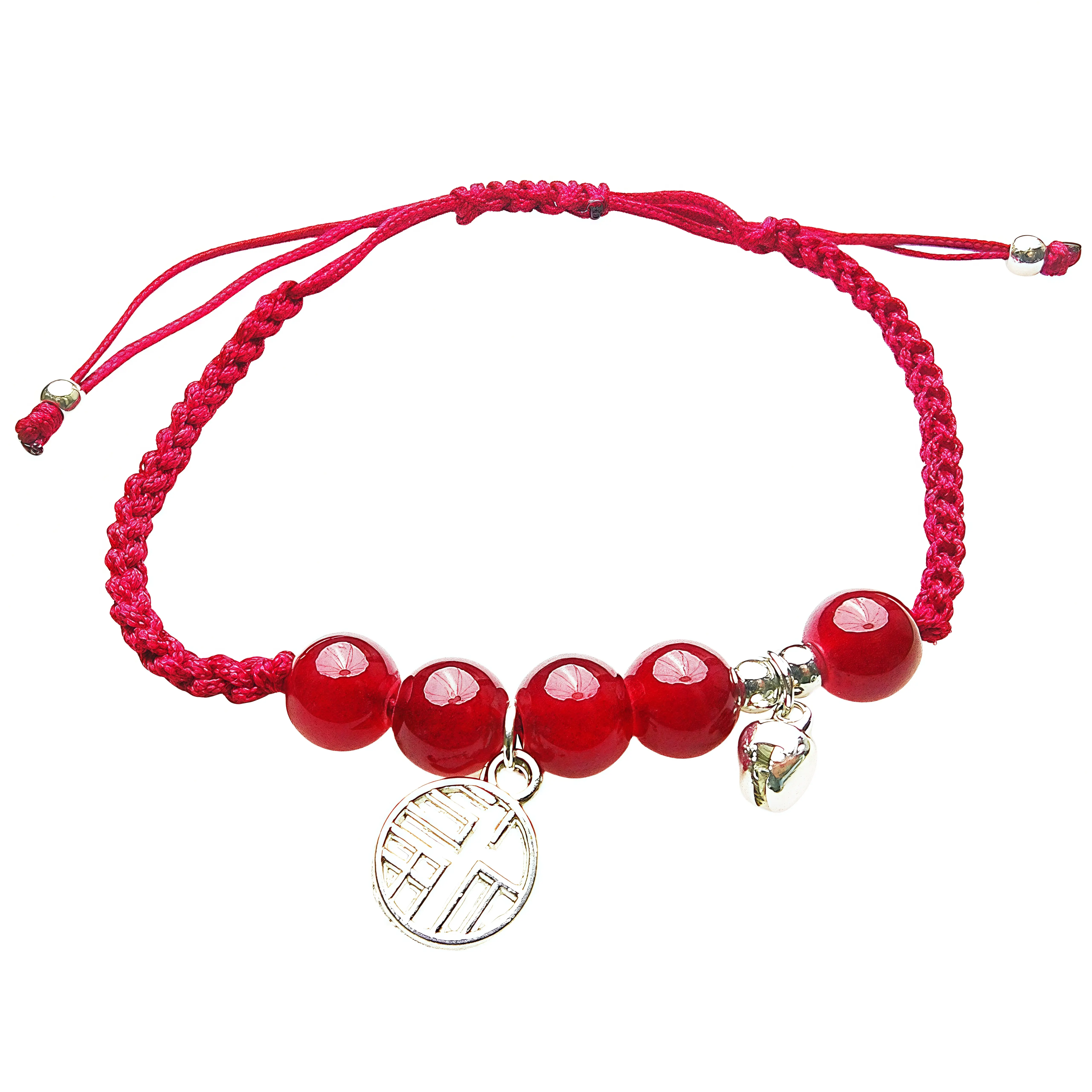 cache bracelet Red agate Bell accessories Be carefully chosen High quality The same style for men and women Bring a box 2025 love  charms fahlo  bracelet