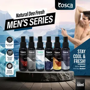 TOSCA Deodorant Fresh Men Series 100ml Tawas Cair Mencegah Bau Ketiak Non Alkohol