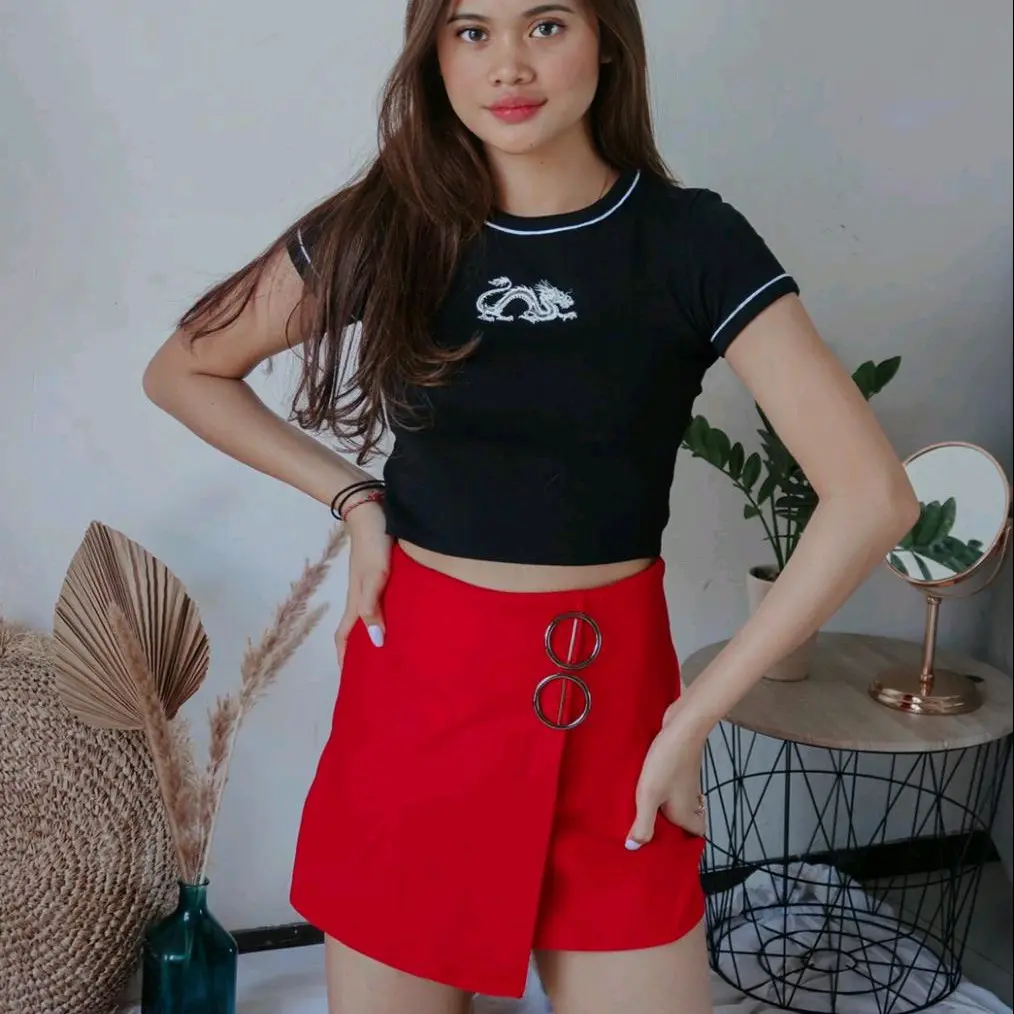 Rok Celana Mini Skirt Pant Cotton Stretch Super Tebel Banget - 5 Warna - Fit