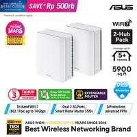 Gambar ASUS ZenWiFi BT8 Tri-band WiFi 7 Mesh, 14 Gbps, 5900 sq.ft (2pk), Dual 2.5G Ports, Security and Parental Controls Included, Smart Home Master SSIDs, 4G & 5G Mobile Tethering dari ASUS COMPONENT Kota Administrasi Jakarta Pusat 1 Tokopedia