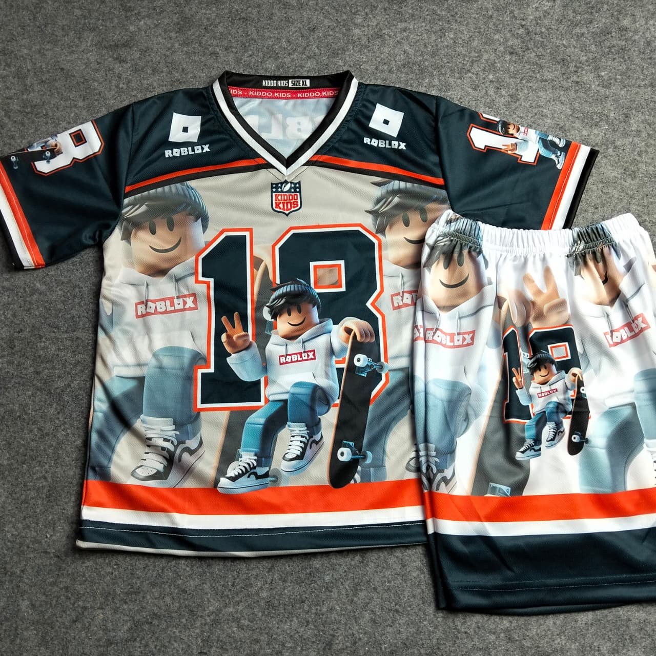 Kaos anak Stelan Anak Roblox Usia 3-10 Tahun Baju Anak Roblox Unisex Fashion Jersey Sport Dryfit Milano Oversize Nyaman Motif Unik Bahan Premium