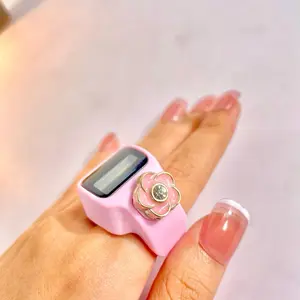 Tasbih digital RING LED Mini Variasi  Motif Tombol Cantik cincin dzikir muslim