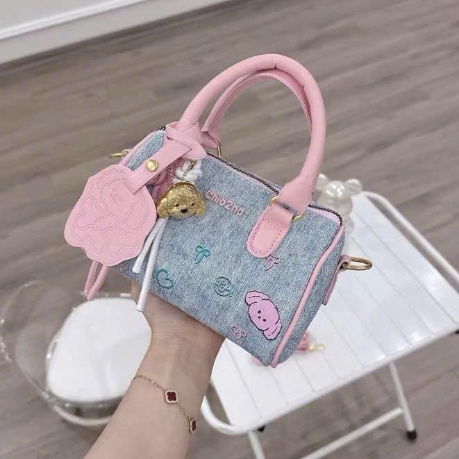   TẶNG MÓC  Túi xách nữ Hiếu Túi dáng trống chio đeo chéo dễ thương HT650 