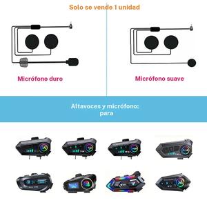 Accesorios para auriculares de casco de motocicleta, micrófono, altavoz, adaptador cable de audio inalámbrico, convertidor USB‑C, control llamadas y voz, para smartphones, tablets, portátiles, solo cable.