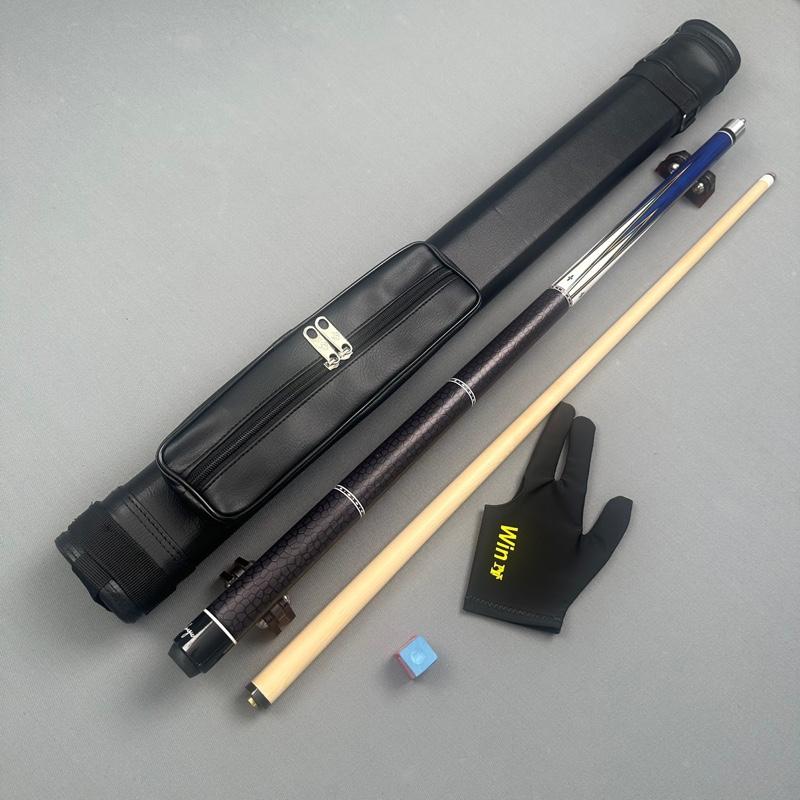 Cơ bida lỗ lip và 3c -  AB Magic  - ngọn mộc maple - đã nâng cấp tẩy kính (Tặng kèm combo bao da găng lơ) gậy bi-a lỗ cao cấp AB Magic