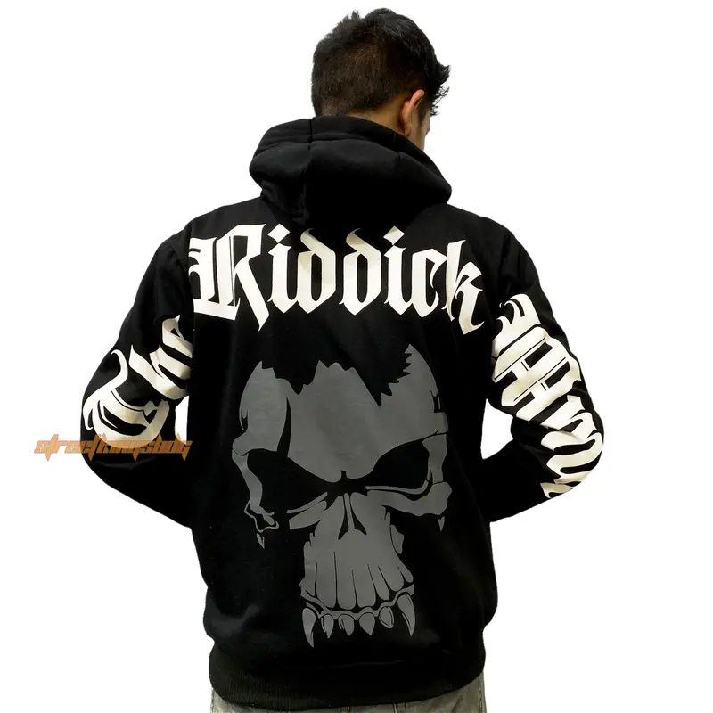 HOODIE SKULS SHERPA Hoodie sherpa pria-wanita Fleece Tebal Sablon Jumper Distro Sweater Hitam 2