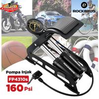 Gambar Rockbros FP4310S Pompa Sepeda motor Mobil Bola Injak Multi Guna Double Silinder dari Ocean Bike Official Kota Administrasi Jakarta Barat 3 Tokopedia