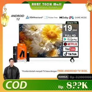 【TV Biasa】19'' Bonus ATV Full HD Dolby Audio HDR10+ Membutuhkan dekoder Garansi 3 tahun Next-day delivery