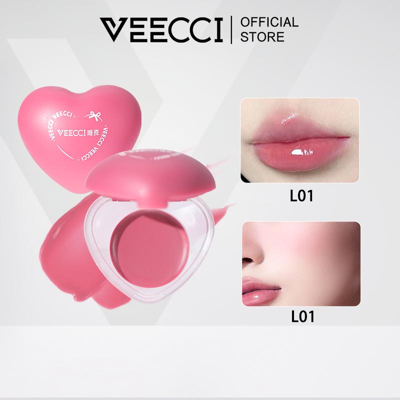 VEECCI Má Hồng & Son Môi Sử Dụng Kép Cho Môi Và Má Dạng Kem Nước 4 Màu 5g