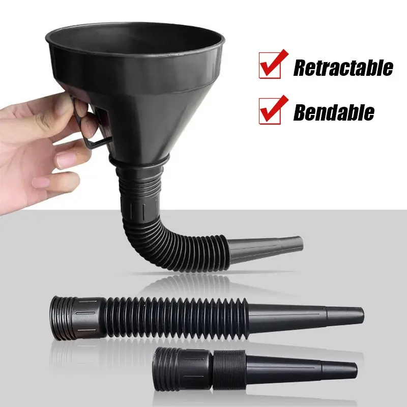 Corong Minyak Bensin Wide Funnel 13.5cm dengan Selang 0