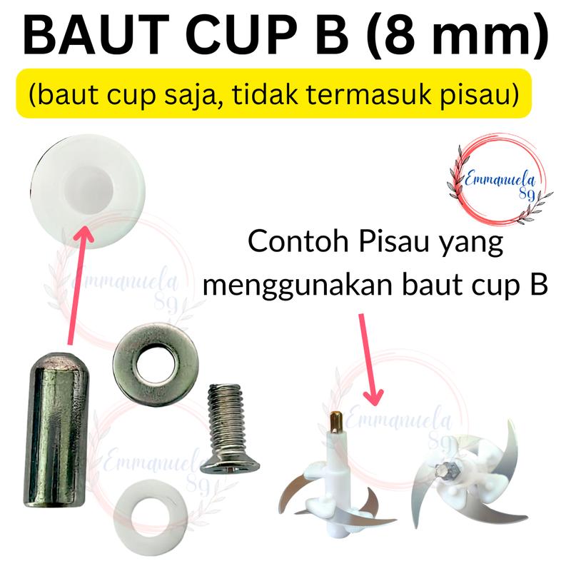 Lunalife Sparepart Pisau Cup Cover Mesin Blender Chopper Kapsul Bintang 5 7