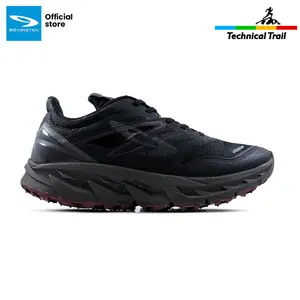 910 Nineten Yuza Evo Sepatu Trail running - Hitam/Burgundy/Abu Lari Outdoor
