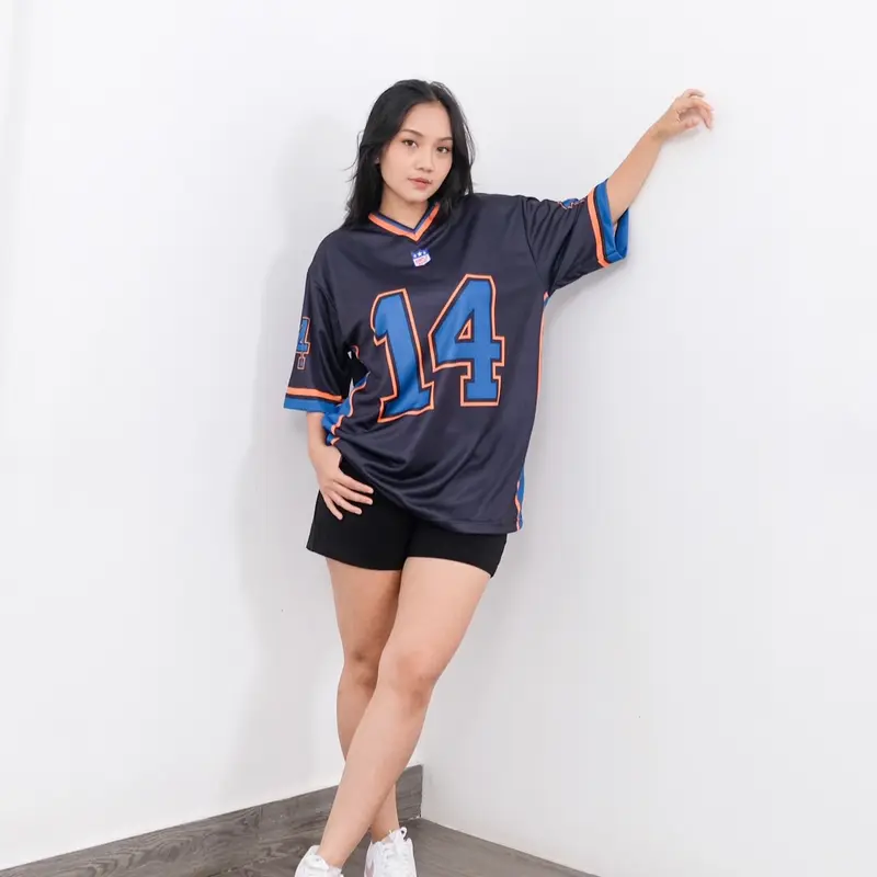 Jersey oversize simple basic nfl 14 / jersey rugby / jersey vintage 4