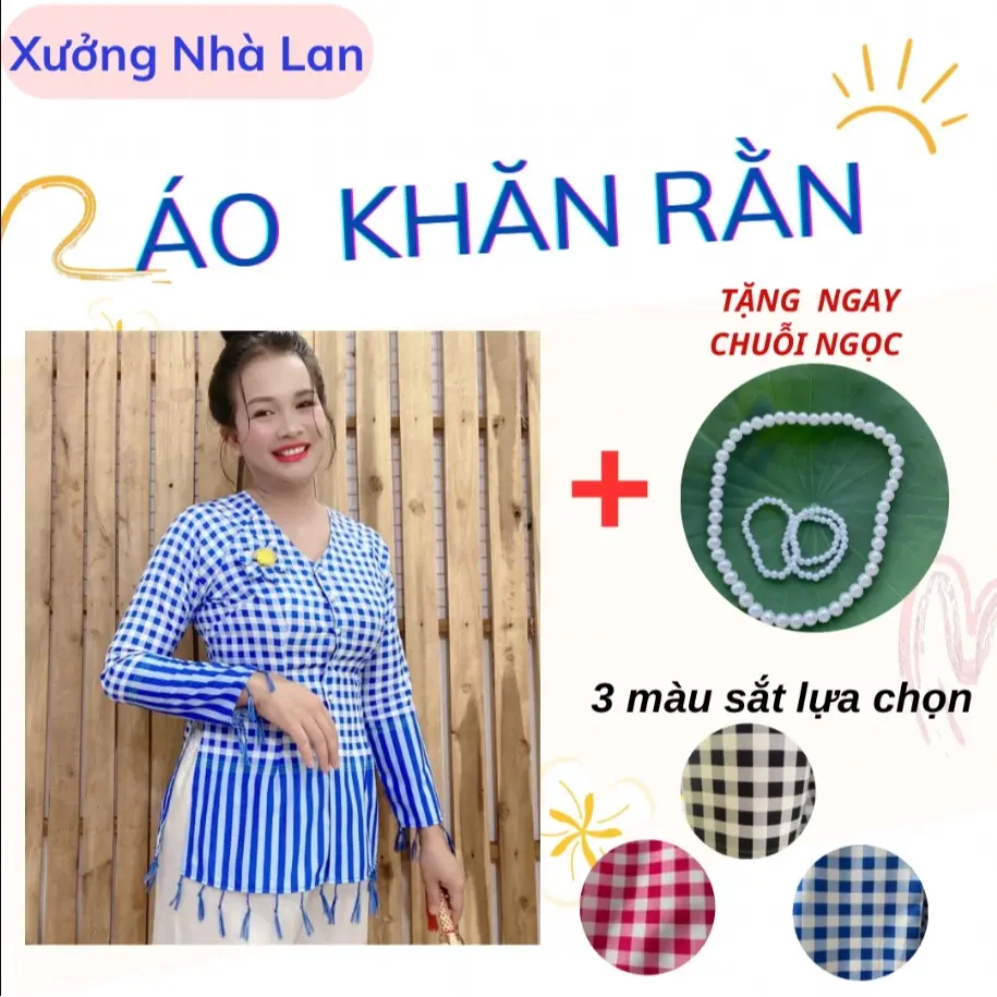 ÁO RỜI - BÀ BA KHĂN RẰN CỔ TIM TAY DÀI