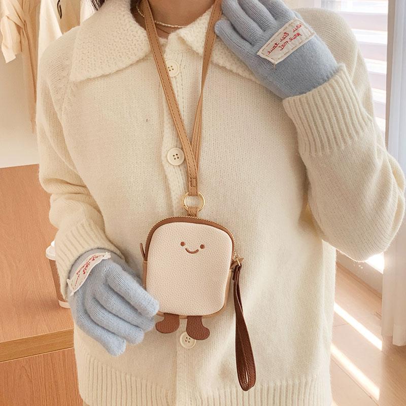 Ví Thiết Kế Họa Tiết Dễ Thương, Dành Cho Nữ, Sức Chứa Lớn, Ví Đựng Tiền Xu Và Thẻ Gấp Gọn, Phong Cách Instagram, Ví Da PU Ngắn