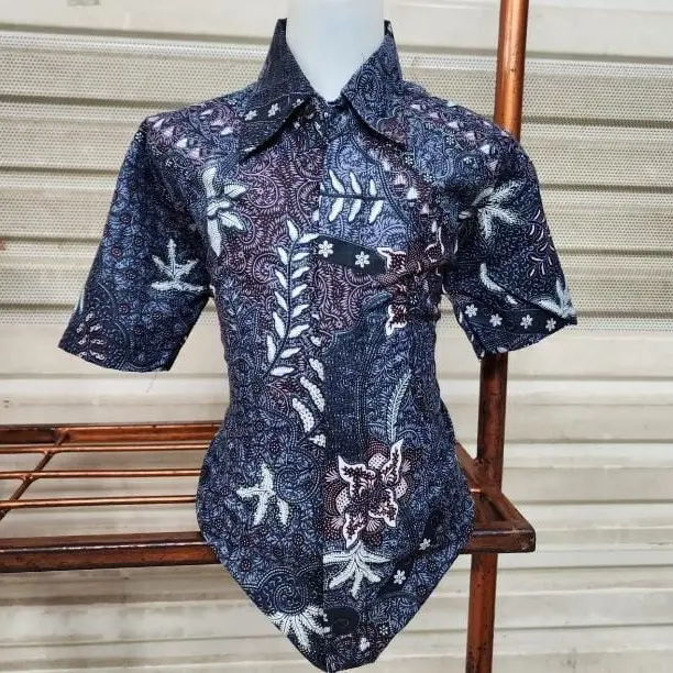 Kemeja Batik Anak Lengan Pendek Bahan Katun Mikro 1