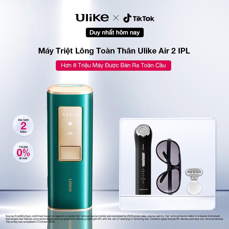 (KOL Live Link)Ulike máy triệt lông tại nhà Ulike Sapphire Air 2  công nghệ Cooling IPL dành cho nam và nữ xuất xứ Hàn Quốc