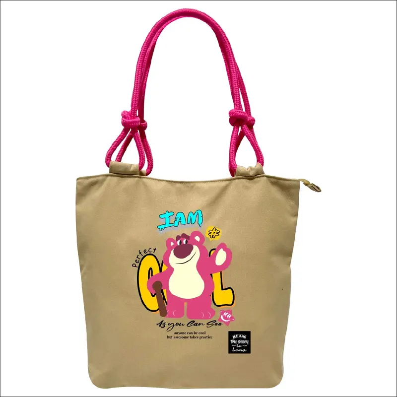 Totebag/Totebag Lotso/Totebag wanita/Lotso Kanvas/Totebag Labubu/Tas Labubu 4