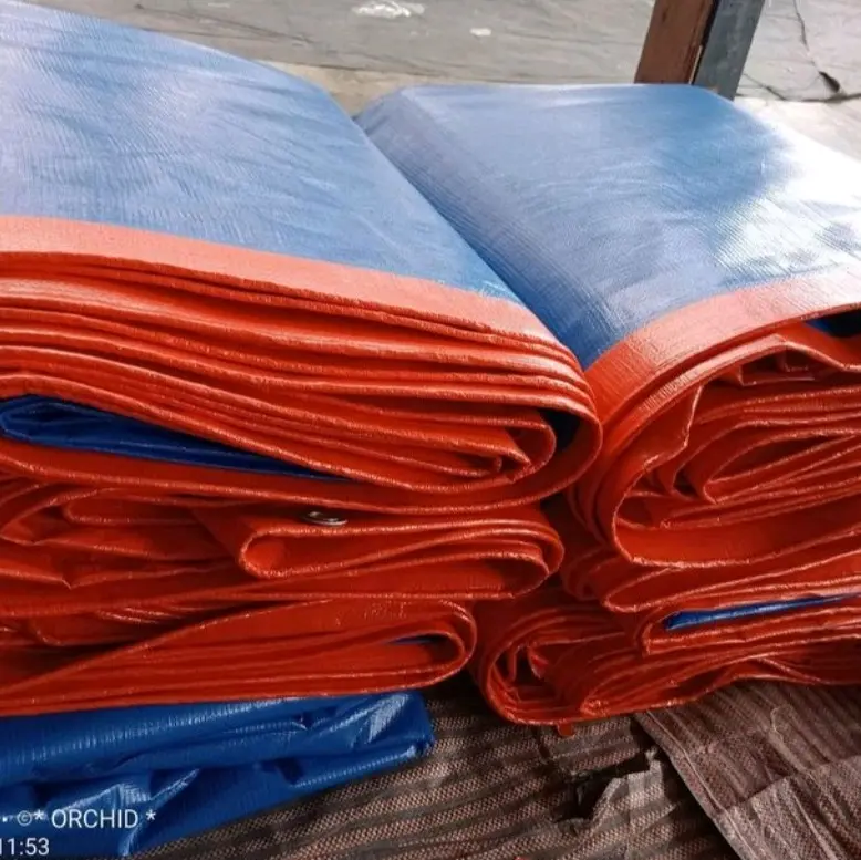 Terpal Plastik A12 Korea ukuran 5x7 Meter Waterproof Sudah Ada Lobang Mata Ayam Dan Tali 3