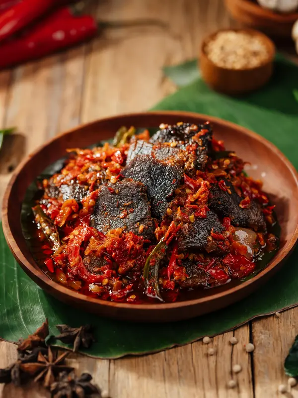 Gratis Ongkir Dendeng Sapi Baladonesia 200gr / Oseng mercon Daging  / sambal balado pedas enak lembut dan gurih tanpa bahan pengawet 1
