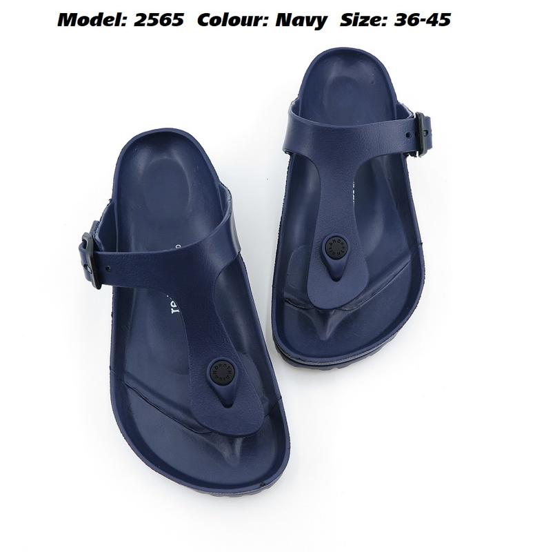 Fashion Paolo Unisex Rubber Slippers in 2 Colors (2565) kate middleton wedge heels butlins slide woman kuning lisa open toe court 1