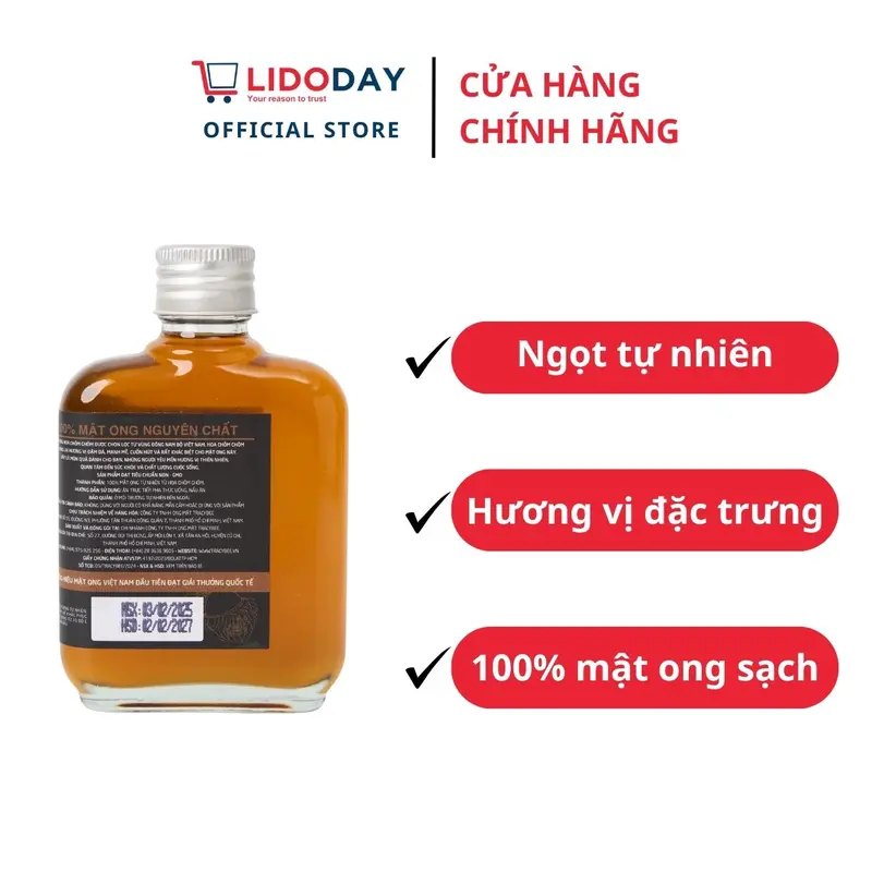 Mật Ong Hoa Chôm Chôm Tracybee 95g - Chất Lượng Cao 100% Nguyên Chất - Hương Vị Đặc Trưng 1