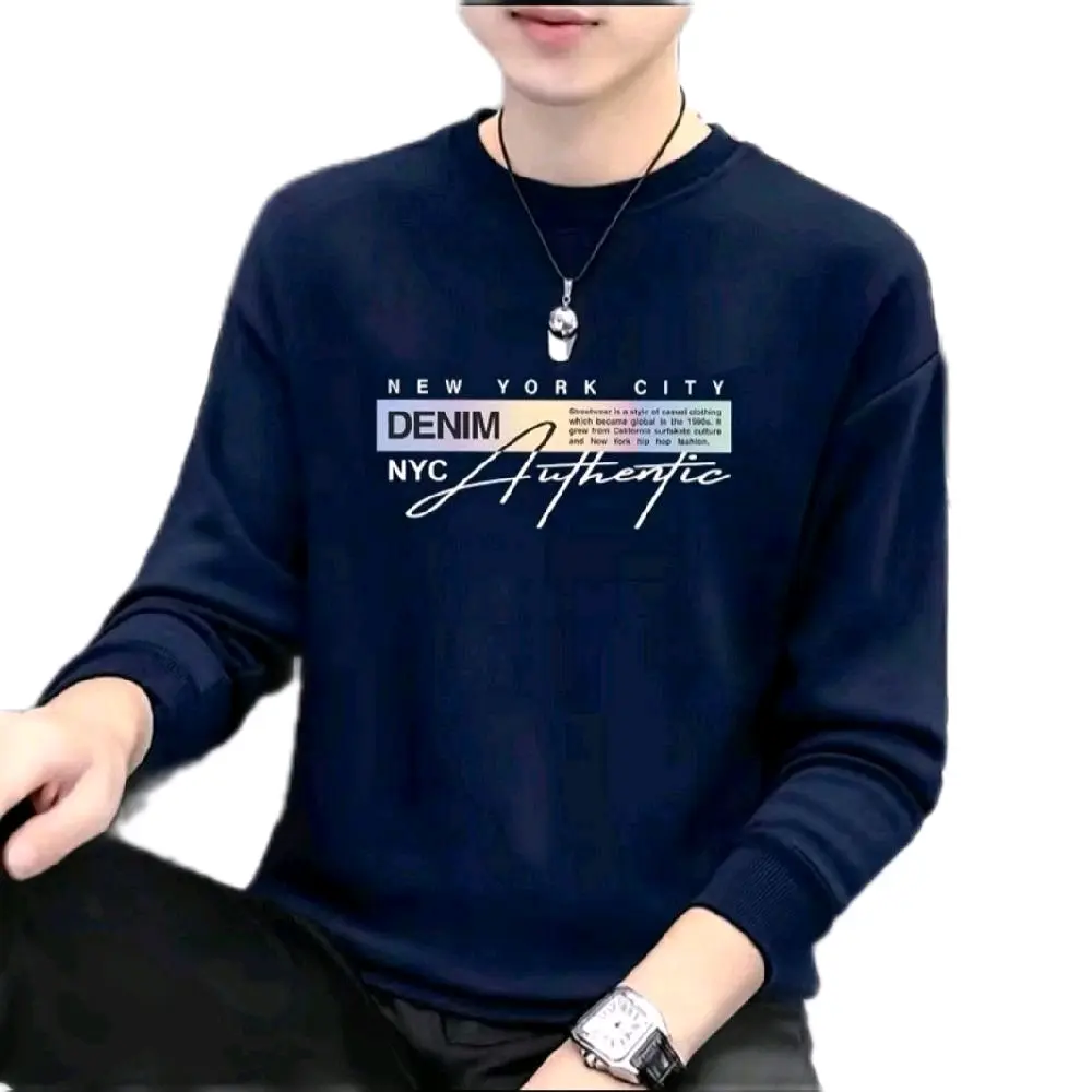 Kaos Oblong Dewasa Lengan Panjang Pria Cocok Untuk Lebaran Katun Distro Casual Polos Keren Cowok Baju Combed Nyaman Formal Hitam - Atasan Lembut