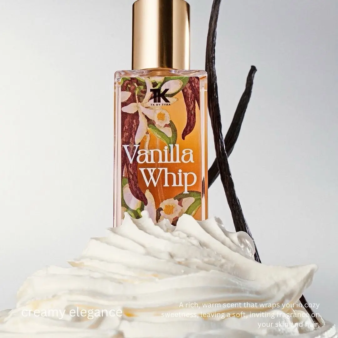 TK by Tyra Head over heels Hair and Body mist fragrance 75ml Peach bliss Vanilla whip Melon rush
