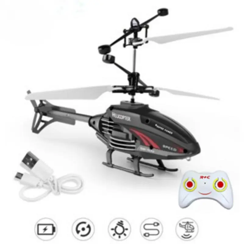2in1 Máy Bay Trực Thăng Điều Khiển Từ Xa, Ổ Cắm Điều Khiển Vô Tuyến, Kênh Kép,Chơi toy Gift