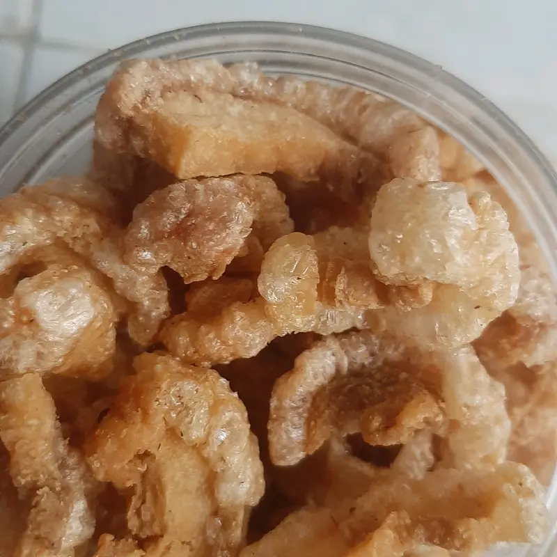 rambak babi cujiuca kerupuk kulit babi samcan non halal Cemilan Toples Snack 6