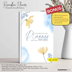 Kinaruna Planner Ramadhan 2026 A5 | Mendalami Hikmah Ramadhan | Mencatat Kegiatan Harian & Jadwal Puasa