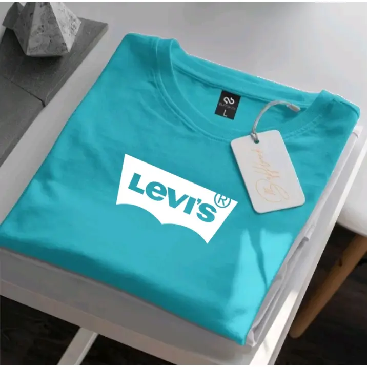 COD !!! Baju Kaos Distro L3V15 Text Putih Premium Quality Kaos Cotton Combed 30s Lengan Pendek T-Shrit Koas Unisex Pria/Wanita