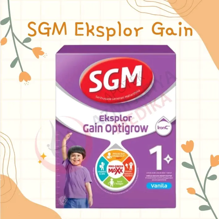 SGM Eksplor Gain Optigrow 1+ 400 gr Susu Formula Anak